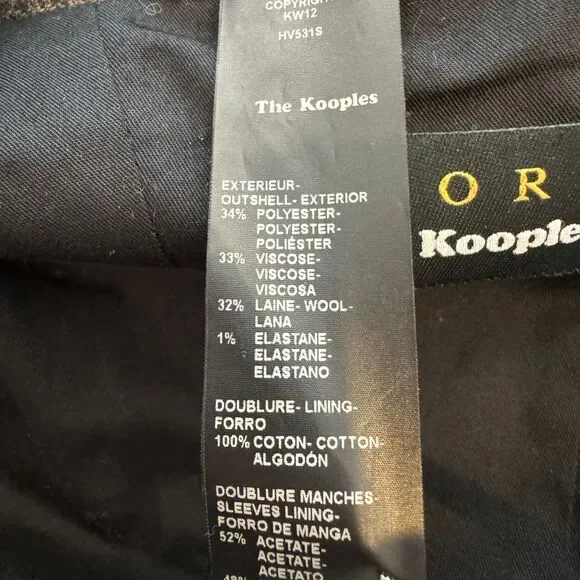 THE KOOPLES SPORT Sport Coat with Zip Out Waistcoat EU52 (US42) Small Plaid Navy - Picture 13 of 13